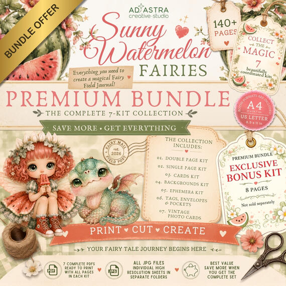 SUNNY WATERMELON FAIRIES - FAIRY FIELD JOURNAL