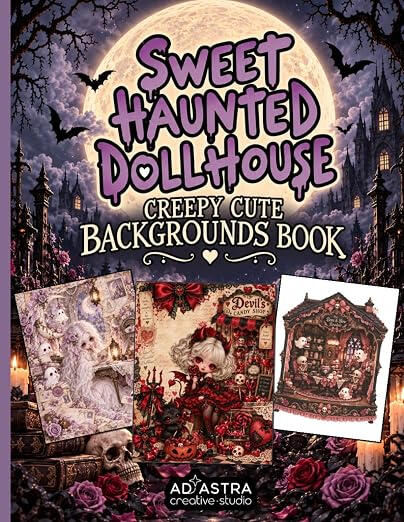 SWEET HAUNTED DOLLHOUSE BACKGROUNDS