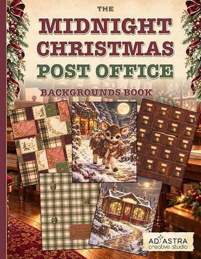 THE MIDNIGHT CHRISTMAS POST OFFICE BACKGROUNDS