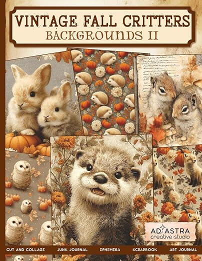 VINTAGE FALL CRITTERS BACKGROUNDS II