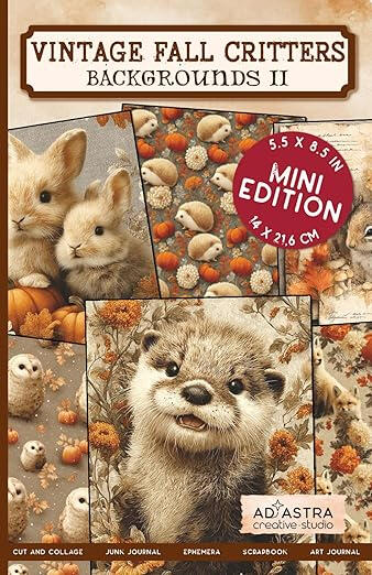VINTAGE FALL CRITTERS BACKGROUNDS II MINI