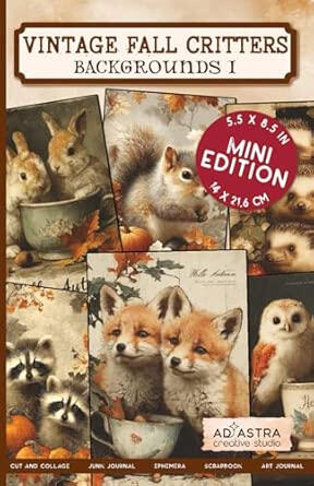VINTAGE FALL CRITTERS BACKGROUNDS I MINI