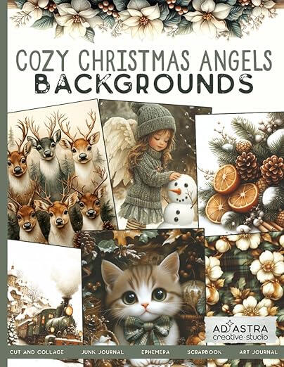 COZY CHRISTMAS ANGELS BACKGROUNDS