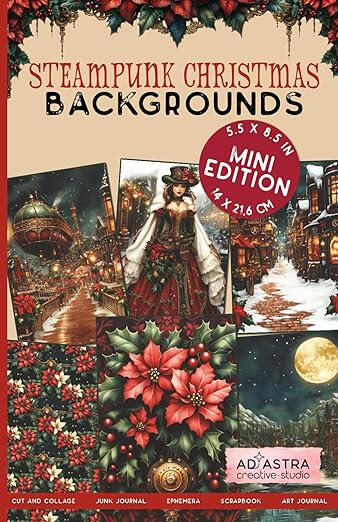 STEAMPUNK CHRISTMAS BACKGROUNDS MINI